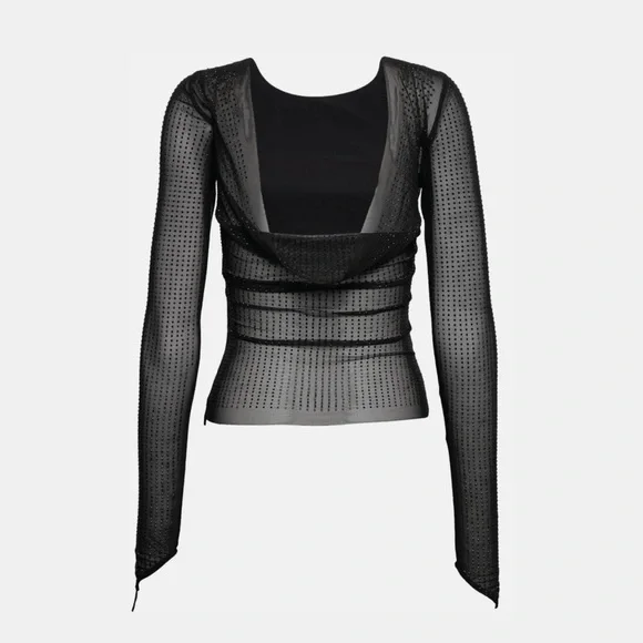 MESHA Rhinestone Blouse - Picture 2 of 7